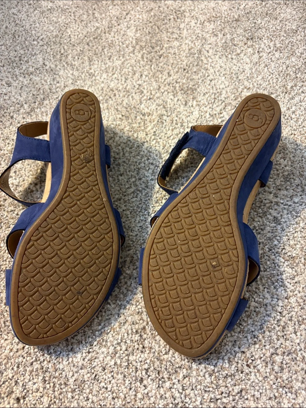 UGG Women's Navy Suede Crisscross Slingback Sandals
